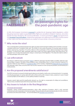 Air passenger rights for the post-pandemic age, factsheet