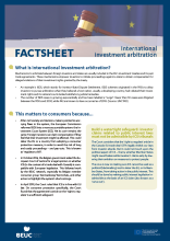 International investment arbitration, factsheet