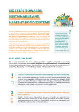 Six steps towards sustainable and healthy food systems: cover