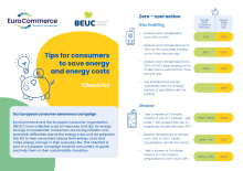 Cover, Tips for consumers to save energy and energy costs