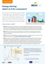 Energy sharing factsheet: cover