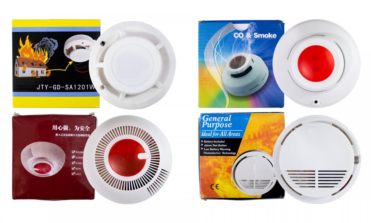 Picture of smoke and/or CO2 alarms that don't work