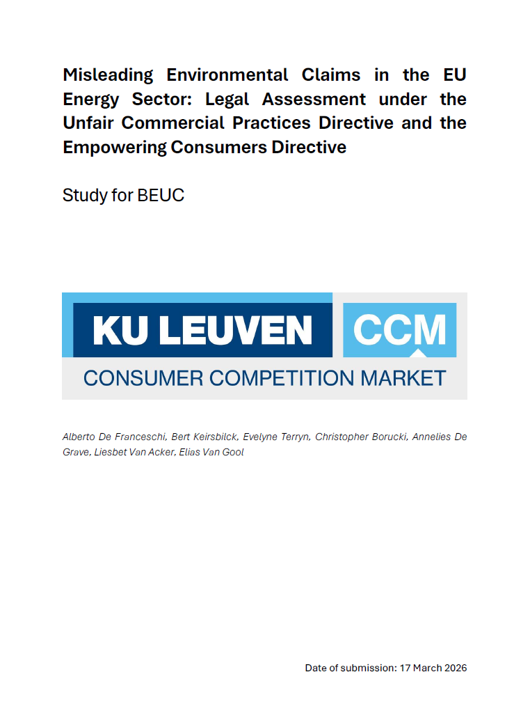 Misleading Environmental Claims in the EU Energy Sector: Legal Assessment under the Unfair Commercial Practices Directive and the Empowering Consumers Directive