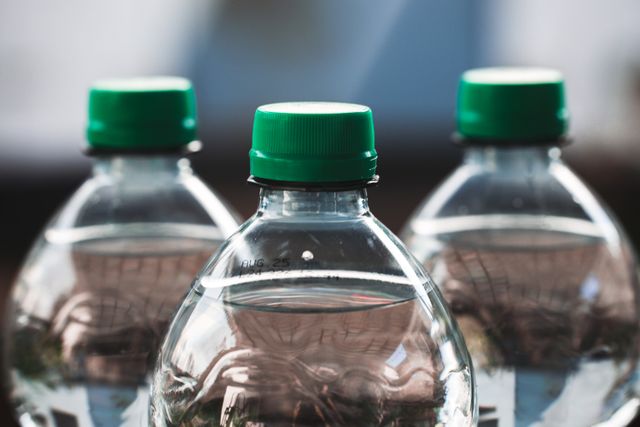 plastic bottles (close-up)