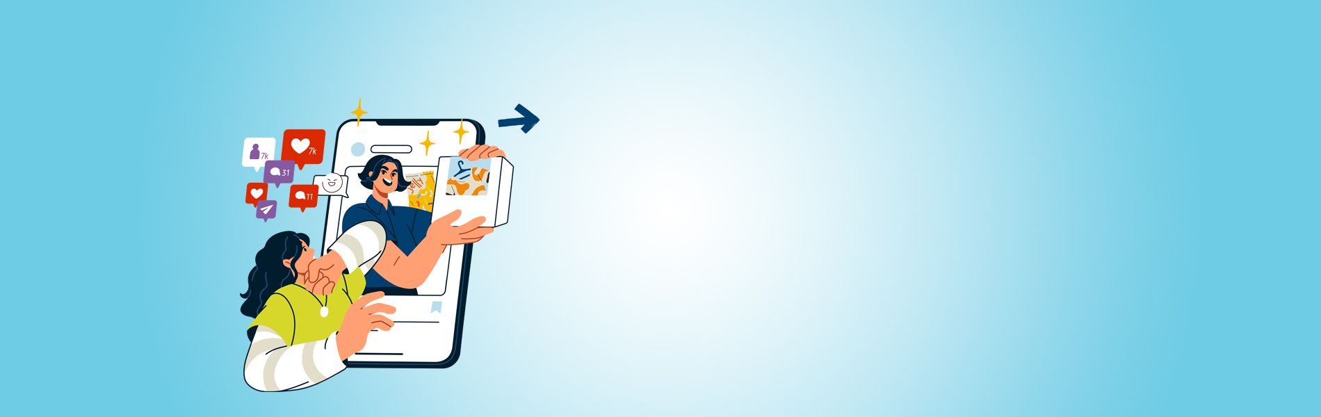 Website banner - influencer marketing