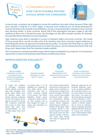 EU Pharma reform checklist: cover page