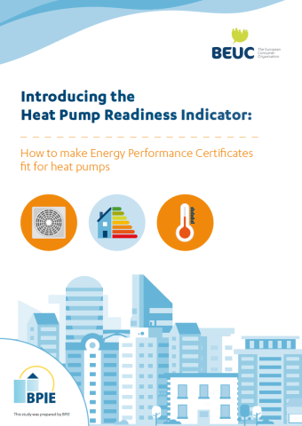 report cover, Heat pump readiness indicator