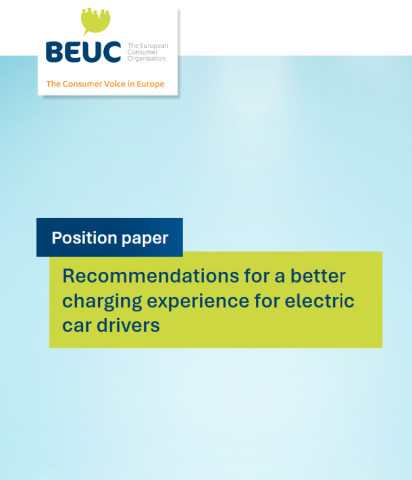 Position paper on electric car charging