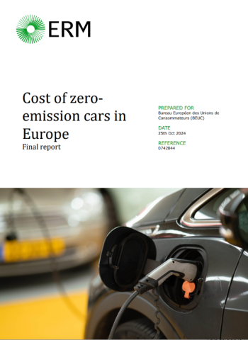 Cost of zero-emissions cars in Europe - report