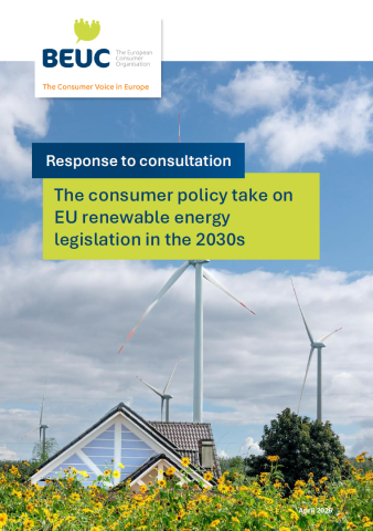 EU renewable energy legislation in the 2030s