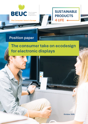 The consumer take on ecodesign for electronic displays