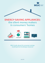 Cover, energy-saving appliances report