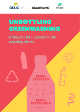 Unbottling greenwashing, report cover