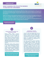 Checklist on collective redress