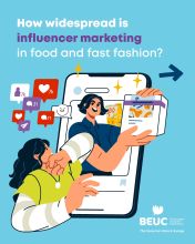 How widespread is influencer marketing in food and fast fashion