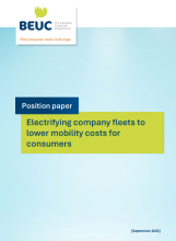 Position paper on electrifying corporate car fleets
