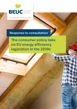 Response to consultation: The consumer policy take on EU energy efficiency legislation in the 2030s