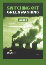 Switching off greenwashing: Annex II