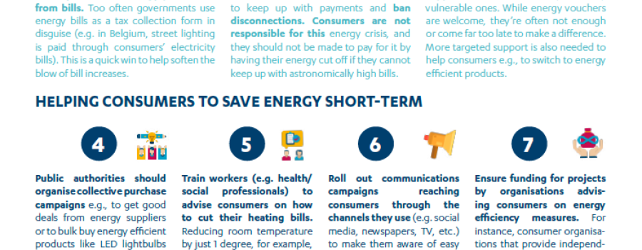 BEUC's 10-point plan on energy crisis