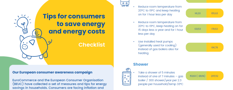 Cover, Tips for consumers to save energy and energy costs
