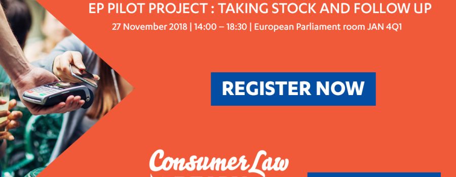 Event: banner for Consumer Law Ready conference, 2018