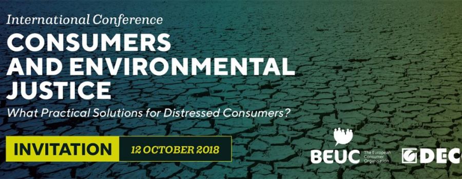 Consumers and environmental justice: conference banner