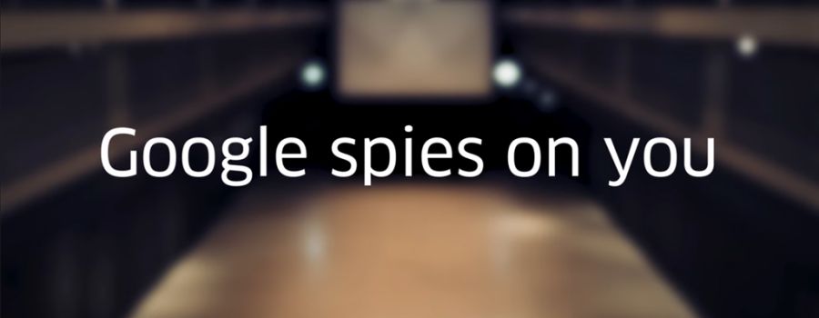 Illustration of video: Google spies on you.