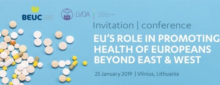 invitation to conference in Vilnius, 25 January 2019
