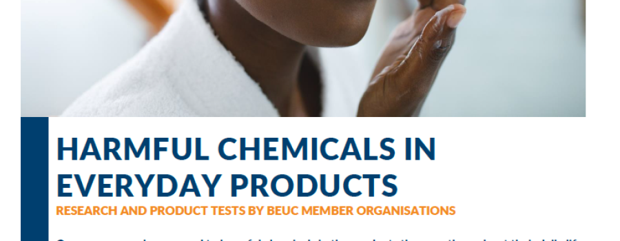 Harmful chemicals in everyday products: cover