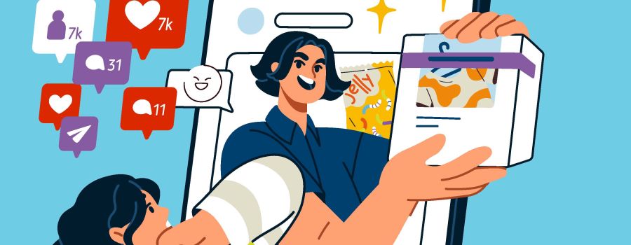 How widespread is influencer marketing in food and fast fashion