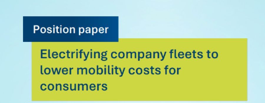 Position paper on electrifying corporate car fleets