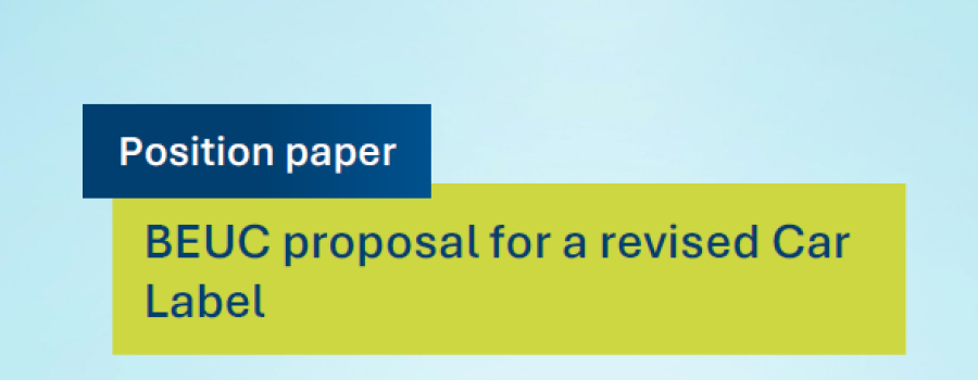 BEUC proposal for a revised Car Label