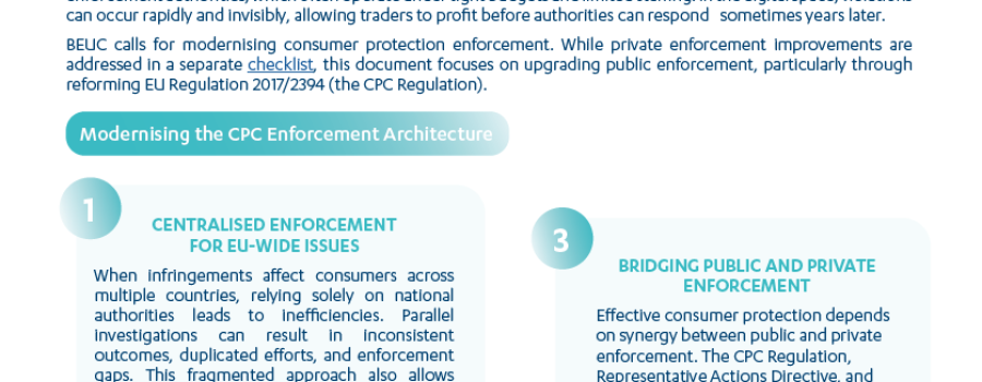 Modernising consumer protection enforcement in the EU