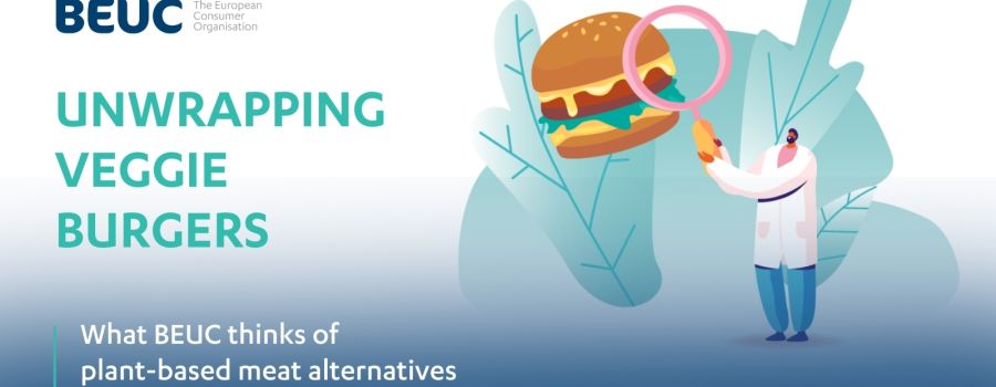 Unwrapping veggie burger