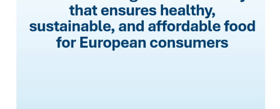 Cover of Consumer Recommendations "A Common Agricultural Policy that ensures healthy, sustainable, and affordable food for European consumers" 