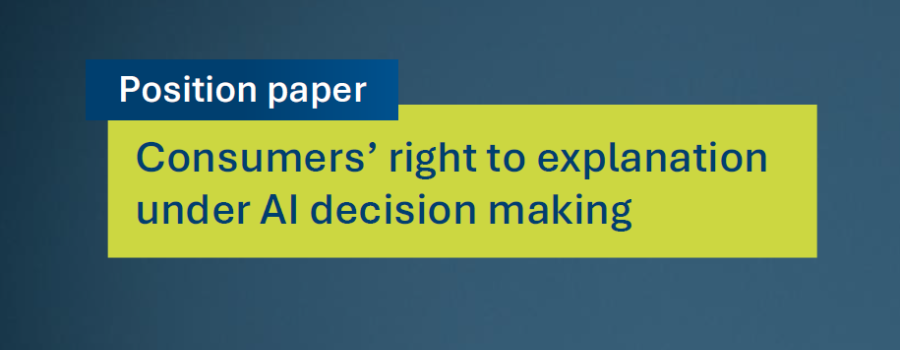 Consumers’ right to explanation under AI decision making