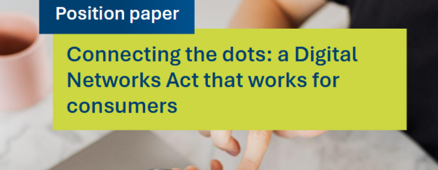 cover page position paper - a digital networks act that works for consumers