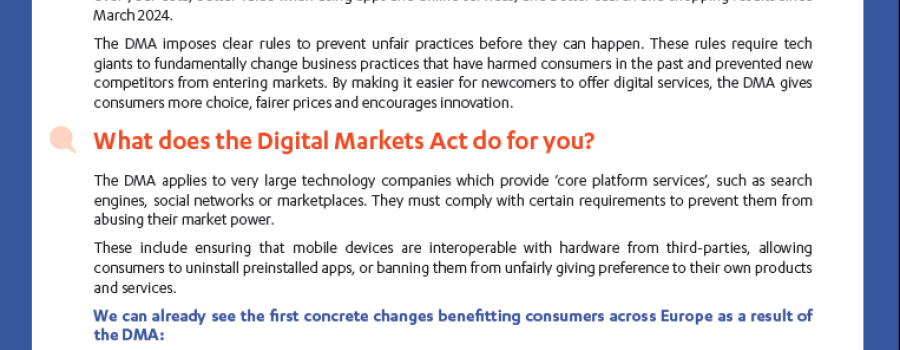 Your Choice by Default thanks to the EU’s Digital Markets Act