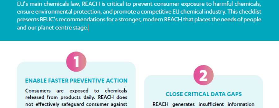 BEUC's REACH consumer checklist