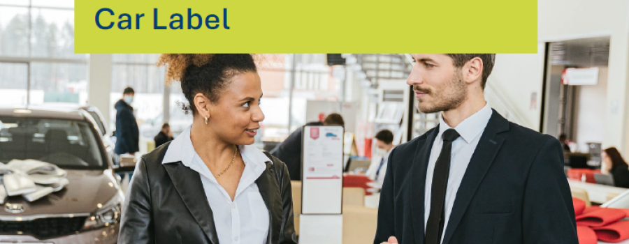 Car label position paper